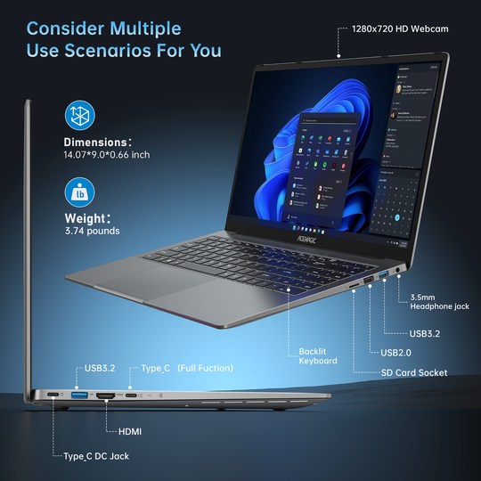 ACEMAGIC AX16 Pro AMD Ryzen 7 5700U Laptop